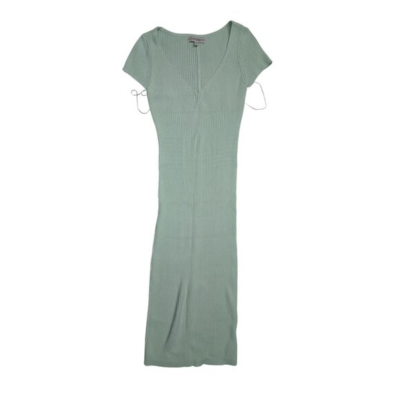 Guess Womens Ribbed Knit Mint Green Maxi Dress S - Picture 1 of 2